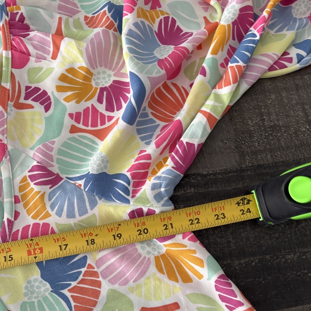 Michelle McDowell Vivey Top Womens L "Oh Hello There Pink" colorful bright bold - Picture 10 of 11